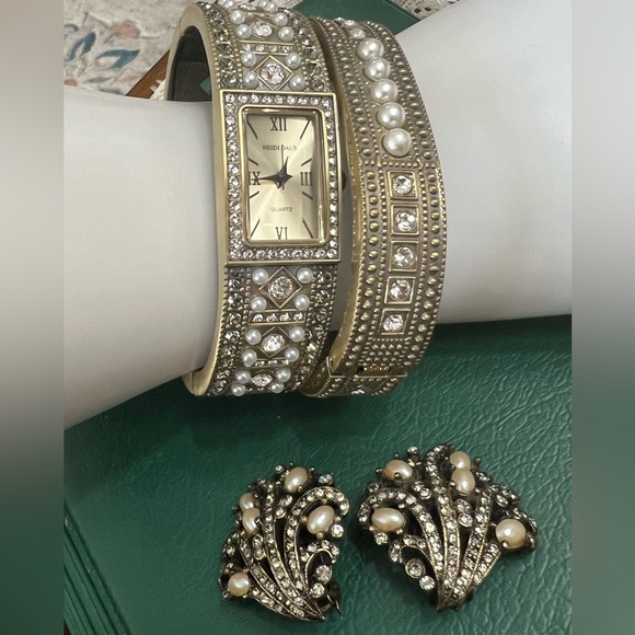 Heidi Daus Vintage SET: “Double Trouble” Watch & Bracelet with New Battery - Picture 8 of 8
